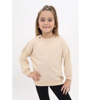 Toontoy Kız Çocuk Sweatshirt (Bej)