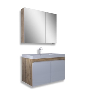 Teta Home Tokyo 80 CM Mdf Banyo Dolabı Seti (Çam)