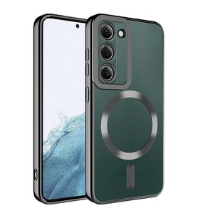 Galaxy S23 Plus Kılıf Magsafe Wireless Özellikli Setro Silikon (Siyah)