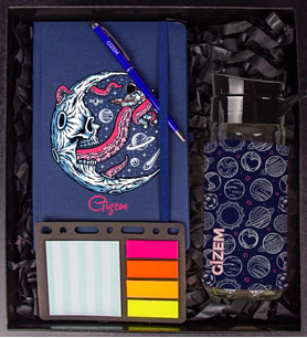 eJOYA Kişiye Özel Defter Kalem Matara Ve Mini Organizer Ofis Kırtasiye Hediye Kutusu 110313 (Mavi)