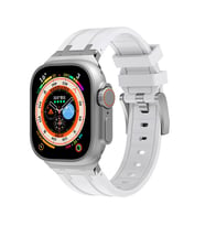 Apple Watch 42mm Zore KRD-89 Silikon Kordon (Beyaz)