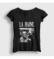 Presmono Kadın Beyaz Vinz Film La Haine T-Shirt 500229tt (Siyah)