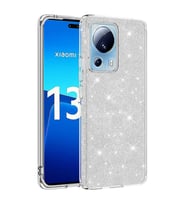 Xiaomi Mi 13 Lite Kılıf Zore Shining Simli Silikon Kılıf (Gümüş)