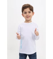 Toontoy Erkek Çocuk Baskılı Tişört (Beyaz)