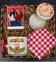 eJOYA Kişiye Özel Latte Kupa & Mum & Fotoğraflık & Bardak Altlığı Hediye Kutusu 112812 (Kırmızı)