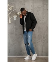 Çıt Çıt Kapamalı Regular Fit Torba Cepli Astarsız Erkek Spor Polar Gömlek (Siyah)
