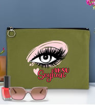 BK Gift Kişiye Özel İsimli-5 Astarlı Portföy Çanta 30x21cm(12 Renk Seçeneği), Baskılı El Çantası, Organizer Çanta (Yeşil)