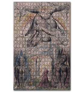 Cakapuzzle Dante Allighieri İlahi Komedya Tasviri Puzzle Yapboz MDF (Ahşap) (1000 Parça)