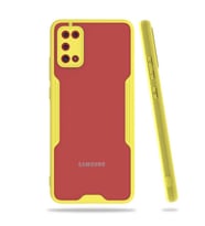 Galaxy A02S Kılıf Zore Parfe Kenarları Pastel Renk Silikon Kılıf (Sarı)