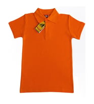 Kız Çocuk Okul Tarz %100 Pamuk T-Shirt - 5-17 Yaş AG001 ANGELOS GIRLS (Turuncu)