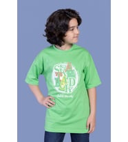 Toontoy Erkek Çocuk Renkli Baskılı Tişört (Fıstık Yeşili)