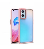 Oppo A36 Kılıf Zore Flora Buton,Kenar Çevresi Renkli Kılıf (Rose)