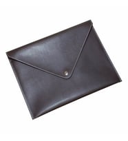 2K PU Deri A5 KÜÇÜK BOY Dosya Klasörü Belge Tutucu Su Geçirmez Portföy Zarf Dosya Klasör Kılıf A5 Çıtçıtlı Dosya 19,5X24,7 CM (KAHVE)