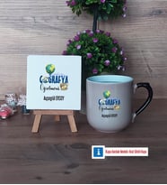 Coğrafya Öğretmeni Dekoratif Taş, Kupa Bardak Kırmızı Hediye Öğretmenler Günü Hediyesi (Model 9)