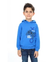 Toontoy Erkek Çocuk Baskılı Sweatshirt (Saks)
