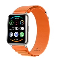 Huawei Watch Fit 2 Uyumlu Frost Alpine Loop Kordon (Turuncu)