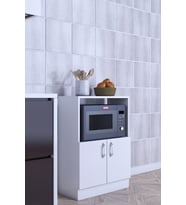 Makro Dolap Çok Amaçlı Mikrodalga Fırın Dolabı mdf (Beyaz)