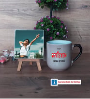 Optisyen Fotoğraflı Dekoratif Taş, Kupa Bardak Beyaz Hediye (Model 10)