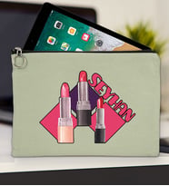 BK Gift Kişiye Özel İsimli-2 Tablet Çantası 30x21cm(12 Renk Seçeneği), Ipad Çantası, Baskılı Tablet Kılıfı (Mint Yeşili)