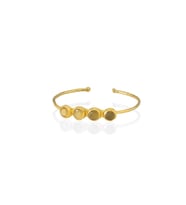 Kadir Jewellery 22 Ayar Altın Kaplama Zirkon Taşlı Ayarlanabilir Trend Bilezik (Sarı)