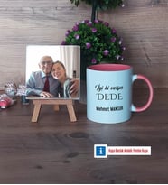 Dedeye Hediye Fotoğraflı Dekoratif Taş, Kupa Bardak Beyaz Hediye (Model 6)