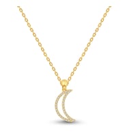 0.08 Karat Tasarım Pırlanta Kolye (Gold)