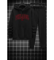 Unisex Philadelphia Baskılı Eşofman Takımı (Siyah)