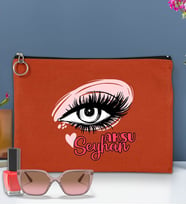 BK Gift Kişiye Özel İsimli-5 Astarlı Portföy Çanta 30x21cm(12 Renk Seçeneği), Baskılı El Çantası, Organizer Çanta (Kiremit)