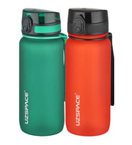 Uzspace 2'li Tritan Matara Seti 650 ml 14 Farklı Renk Seçeneği FiftyFifty (Haki)