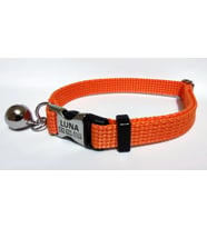 Metal Kilitli Kedi tasması, kedi künyesi, kedi isimlik, isimli kedi tasması, köpek tasması, isimli köpek tasması, köpek künyesi, köpek isimlik (Turuncu)
