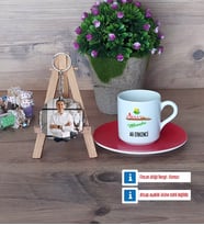 Ziraat Mühendisi Türk Kahvesi Fincanı Ahşap Altlıklı ve Fotoğraflı Ahşap Anahtarlık Hediye (Model 3)