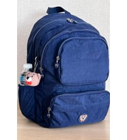 Nemo Bags Orta Boy Okul Çantası Laptop ve Seyahat Sırt Çantası Su Geçirmez Ayıcık Anahtarlık Hediyeli (Lacivert)