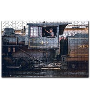 Cakapuzzle Buharlı Tren ve Makinisti  Puzzle Yapboz MDF (Ahşap) (255 Parça)