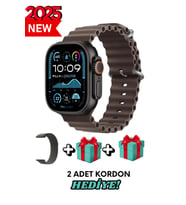 Akıllı Saat Watch ULTRA2 49MM Kordon Hediyeli - Son Versiyon (Siyah - Kahverengi)