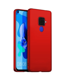 Microsonic Matte Silicone Huawei Mate 30 Lite Kılıf (Kırmızı)