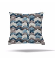Patchwork Çiçek Desen Etnik Gizli Fermuarlı Yastık Kılıfı Kırlent Kılıfı Koltuk Yastık Kılıfı  (Beyaz-İndigo)