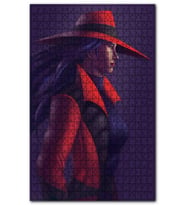 Cakapuzzle Carmen Sandiego Portre Karanlık Mod Puzzle Yapboz MDF (Ahşap) (1000 Parça)