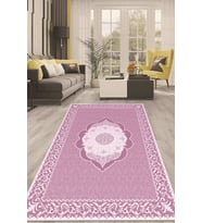 Dijital Kaymaz Taban Yıkanabilir Modern Renkli Salon Halısı Mutfak Halısı Yolluk ND-HT-1467 (Pembe)