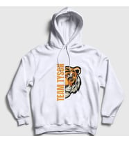 Presmono Unisex Beyaz Tiger Boks Boxing Team Mike Tyson Kapüşonlu Sweatshirt 514699tt (Beyaz)