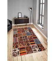 Dijital Baskılı Yıkanabilir Kaymaz Modern Renkli Salon Halısı Mutfak Halısı Yolluk ND-HY-1439 (Çok Renkli)