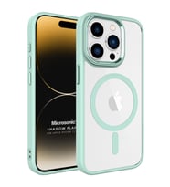 Microsonic Apple iPhone 15 Pro Kılıf Shadow Planet Koyu Yeşil (Açık Yeşil)