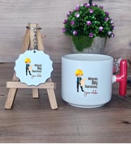 Mühendis Bey Diyeceksiniz Hediye Seti Kupa Bardak T Kulplu ve Anahtarlık Mühendise Hediye Mühendisler Günü Hediyesi (Model 1)