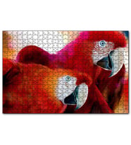 Cakapuzzle Kırmızı Papağanlar  Puzzle Yapboz MDF (Ahşap) (255 Parça)