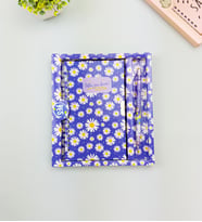 Sevimli Desenli Kilitli Defter ve Kalem Seti (Sarı)