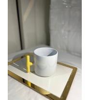 Baskılı T Kupa Bardak (Sarı)