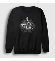 Presmono Unisex Beyaz Logo Pierce The Veil Sweatshirt 382722tt (Siyah)