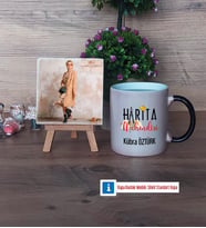 Harita Mühendisi Fotoğraflı Dekoratif Taş, Kupa Bardak Beyaz Hediye (Model 9)