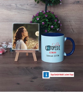 Ortopedi Uzmanı Fotoğraflı Dekoratif Taş, Kupa Bardak Beyaz Hediye (Model 3)