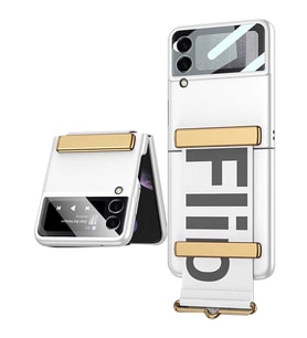 Samsung Galaxy Z Flip 3 Kılıf Flio Kıpta Kapak (Gümüş)