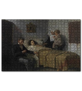 Cakapuzzle Science And Charity 1897 By Pablo Picasso  Puzzle Yapboz MDF (Ahşap) (500 Parça)
